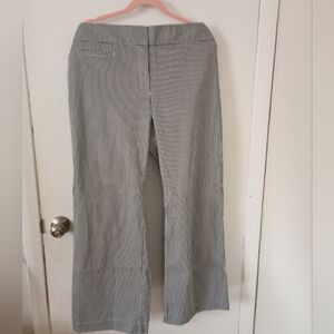 Lands' End Black and White Wide Leg Pants